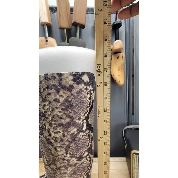 Brand New Gianni Bini Gianna Snake Print Kitten Heel Tall Boots Size 7 - Picture 6 of 14